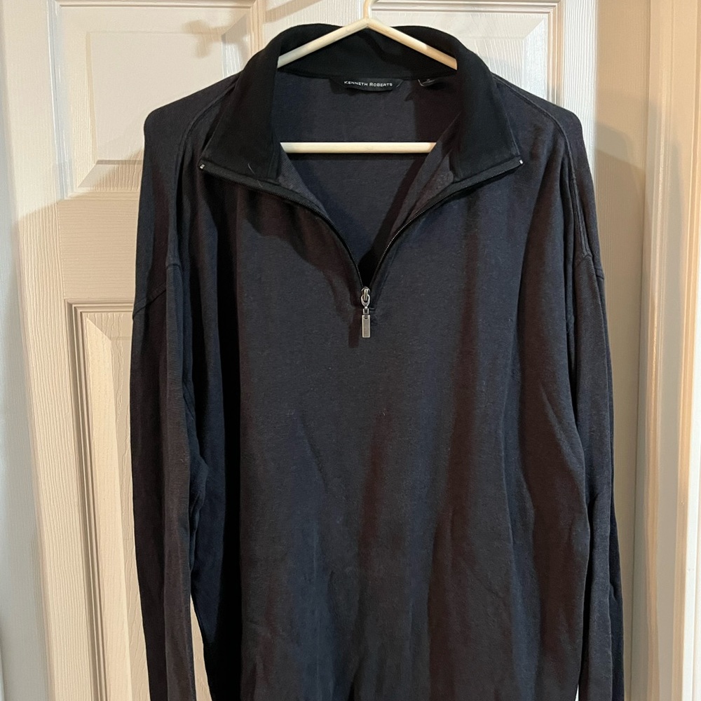 Black Quarter-Zip Sweater from Kenneth Roberts